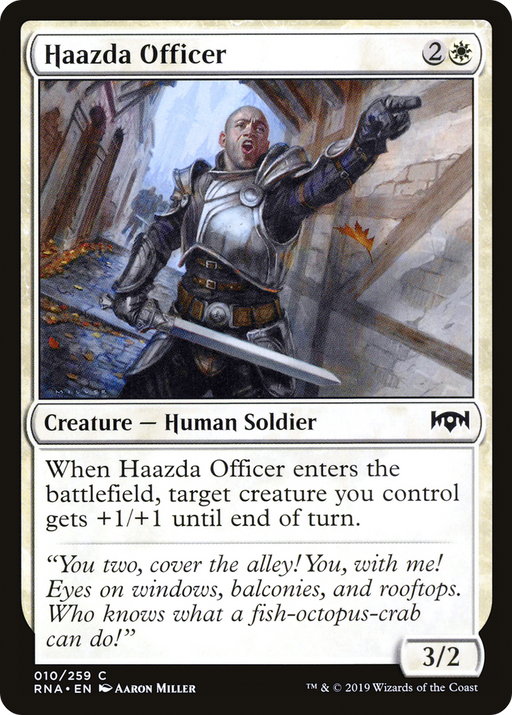 Haazda Officer (RNA-010) [Ravnica Allegiance] Foil MTG Single Wizards of the Coast