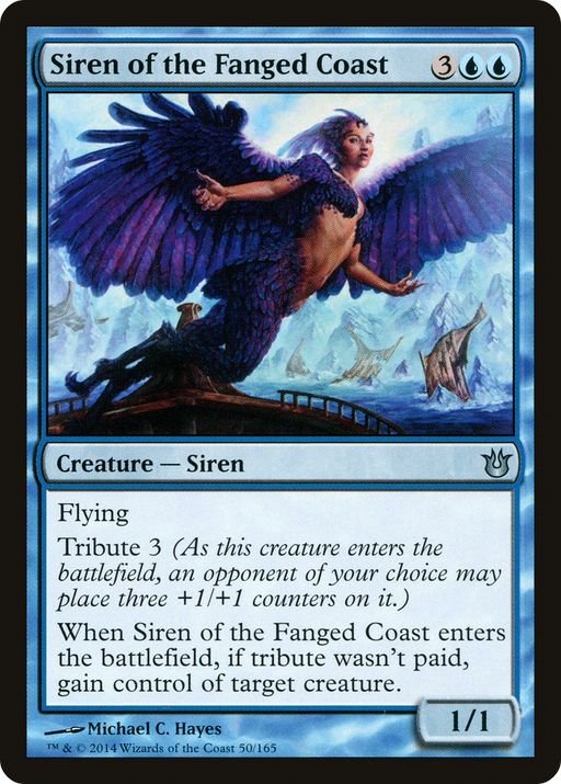 Siren of the Fanged Coast (BNG-050) [Born of the Gods] MTG Single Wizards of the Coast