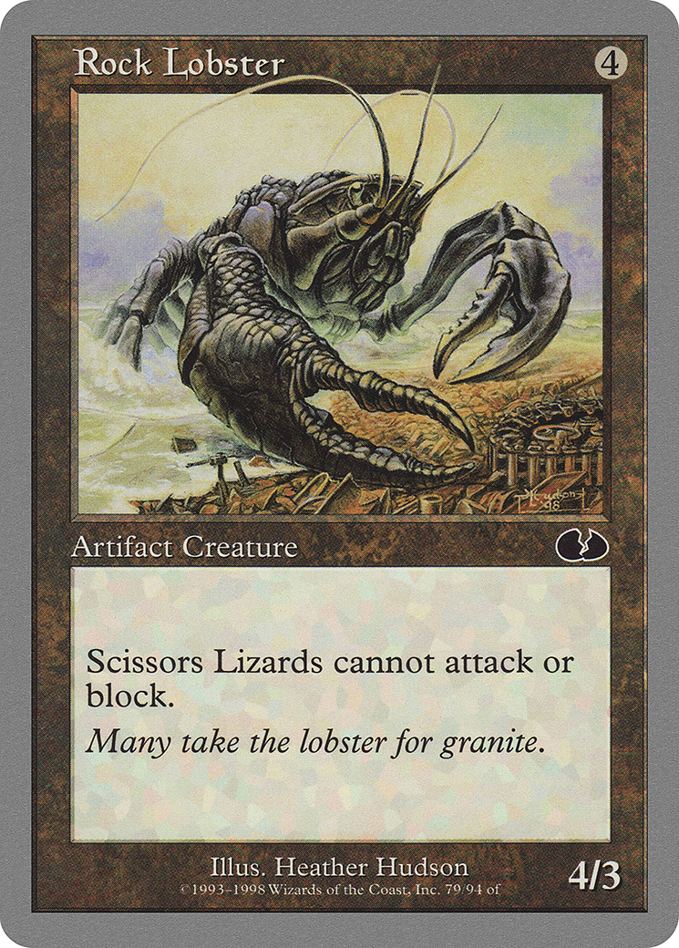 Rock Lobster (UGL-079) [Unglued] MTG Single Wizards of the Coast