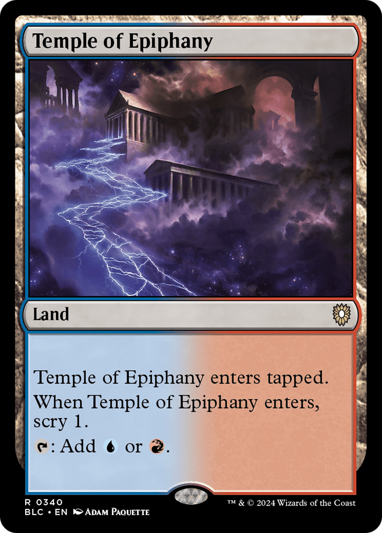 Temple of Epiphany (BLC-340) [Bloomburrow Commander] MTG Single Wizards of the Coast