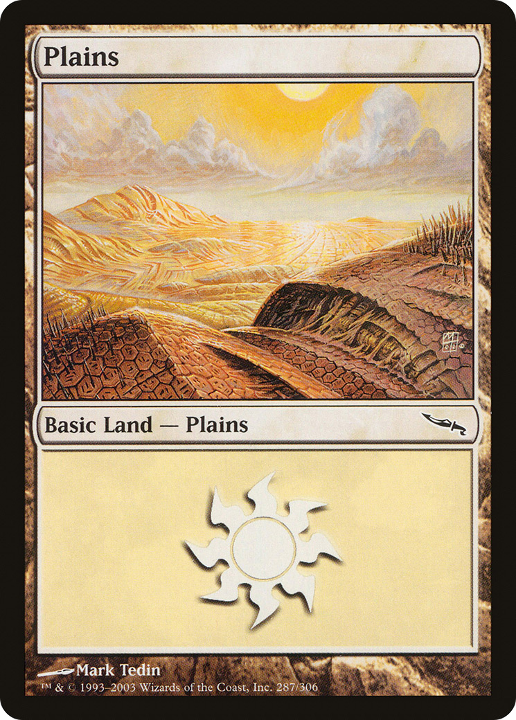 Plains (MRD-287) [Mirrodin] MTG Single Wizards of the Coast