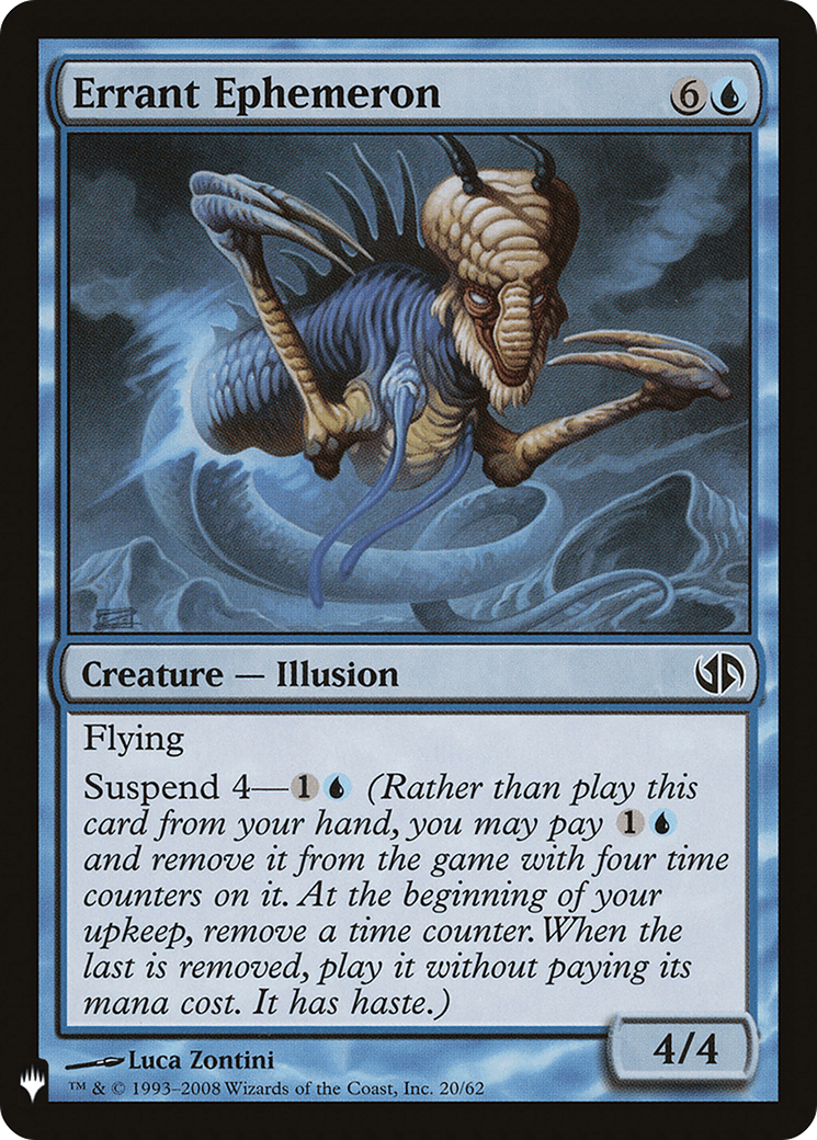 Errant Ephemeron (LIST-DD2-20) [Mystery Booster] The List MTG Single Wizards of the Coast
