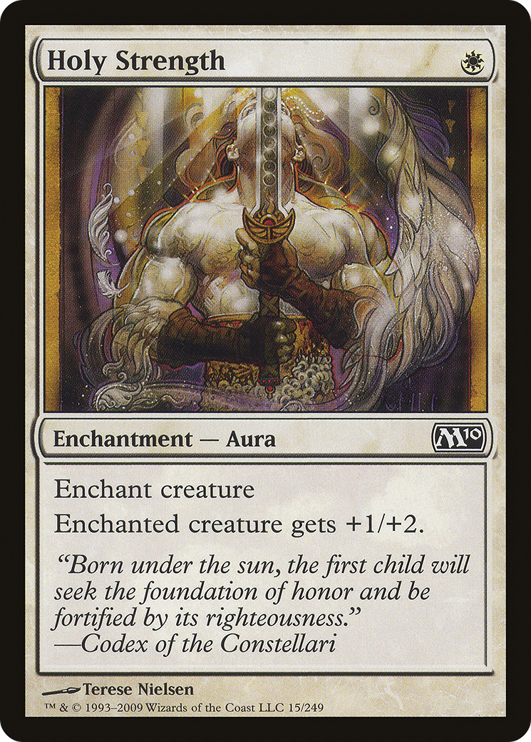 Holy Strength (M10-015) [Magic 2010] Foil MTG Single Wizards of the Coast