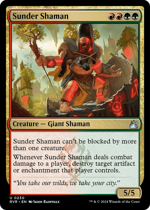 Sunder Shaman (RVR-230) [Ravnica Remastered] Foil MTG Single Wizards of the Coast
