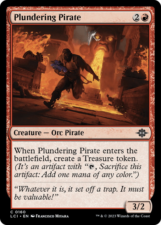 Plundering Pirate (LCI-160) [The Lost Caverns of Ixalan] Foil MTG Single Wizards of the Coast