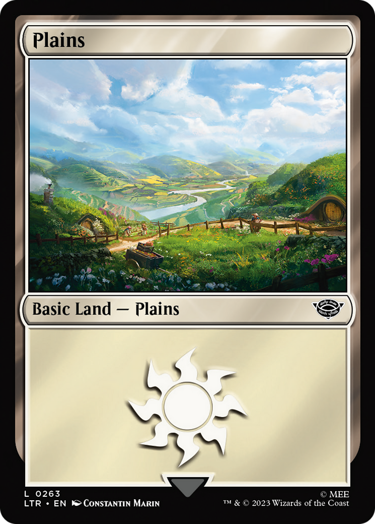 Plains (0263) (LTR-263) [The Lord of the Rings: Tales of Middle-earth] Foil MTG Single Wizards of the Coast