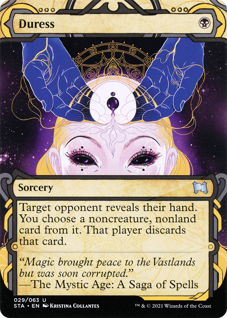Duress (STA-029) [Strixhaven Mystical Archive] (Showcase) (Borderless) MTG Single Wizards of the Coast