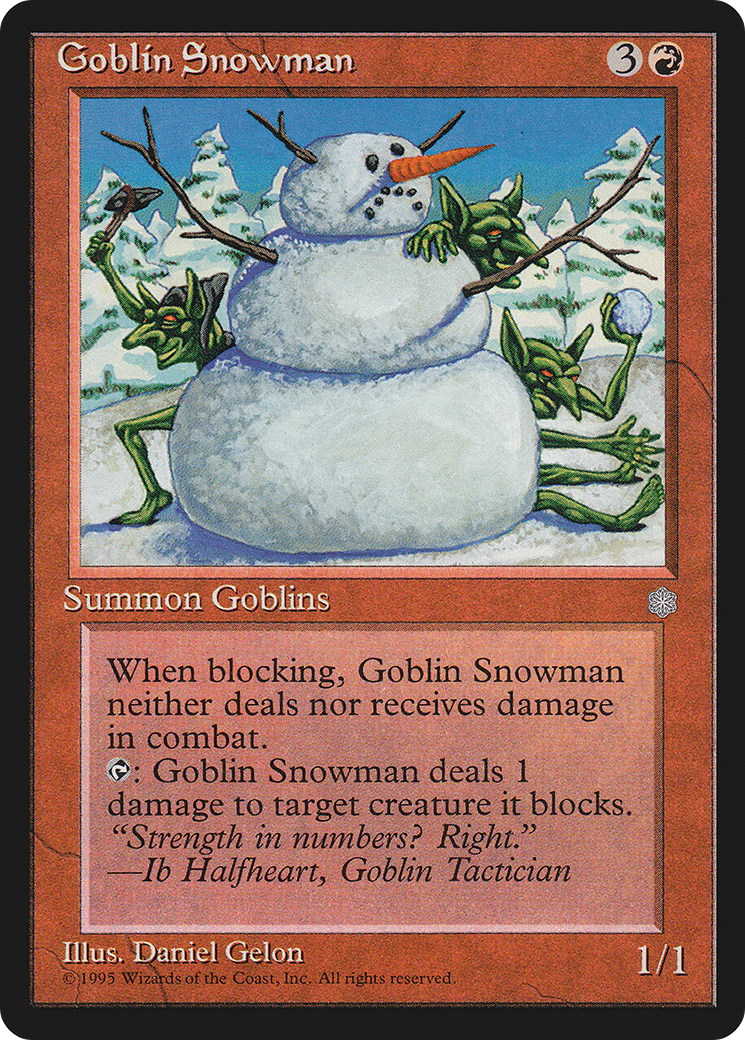 Goblin Snowman (ICE-191) [Ice Age] MTG Single Wizards of the Coast