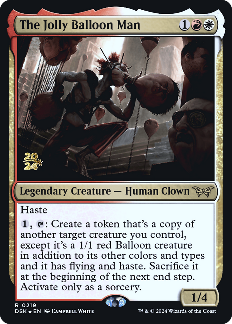 The Jolly Balloon Man (PRE-219) [Duskmourn: House of Horror Promos] Foil MTG Single Wizards of the Coast