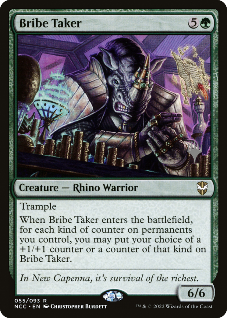 Bribe Taker (PPSNC-055) [New Capenna Commander Promos] Foil MTG Single Wizards of the Coast