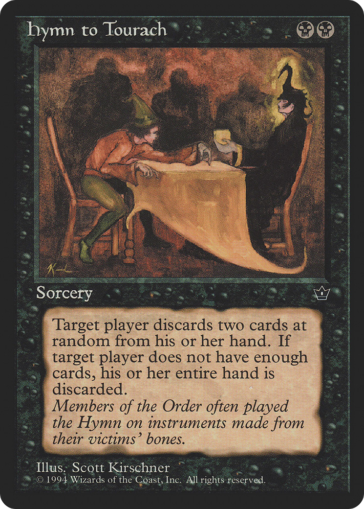 Hymn to Tourach (Kirschner) (FEM-) [Fallen Empires] MTG Single Wizards of the Coast
