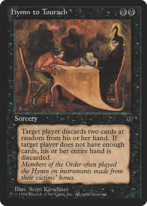 Hymn to Tourach (Kirschner) (FEM-) [Fallen Empires] MTG Single Wizards of the Coast