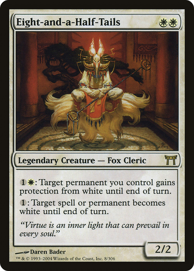 Eight-and-a-Half-Tails (CHK-008) [Champions of Kamigawa] Foil MTG Single Wizards of the Coast