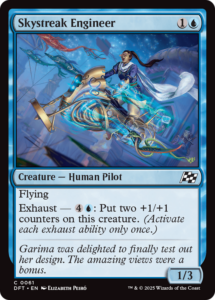 Skystreak Engineer (DFT-061) [Aetherdrift] Foil MTG Single Wizards of the Coast