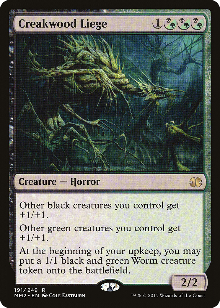 Creakwood Liege (MM2-191) [Modern Masters 2015] MTG Single Wizards of the Coast