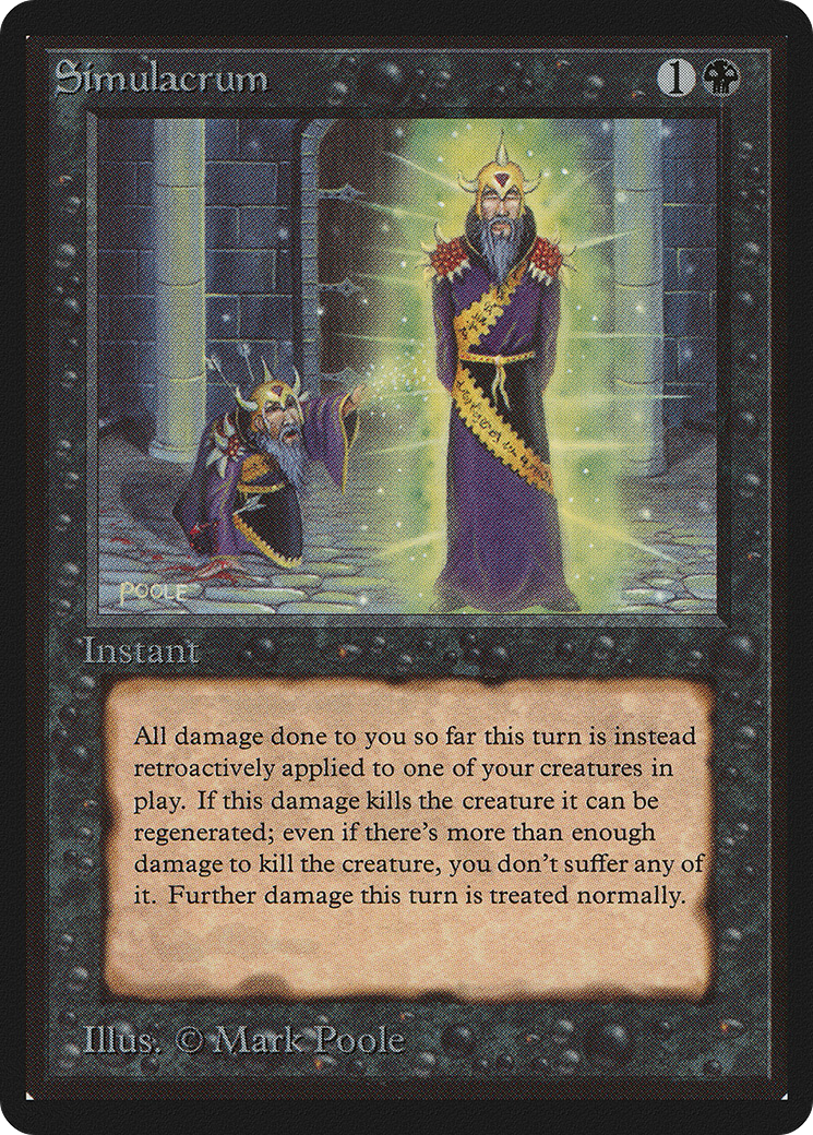 Simulacrum (LEB-) [Oldschool] Limited Edition Beta MTG Single Wizards of the Coast