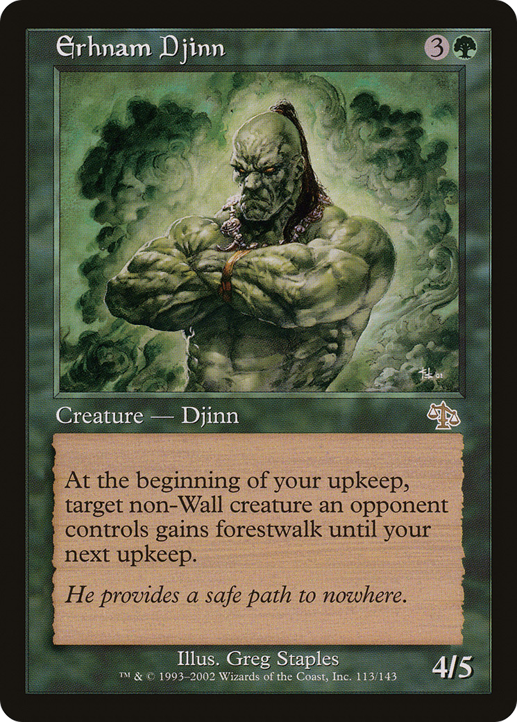 Erhnam Djinn (JUD-113) [Judgment] MTG Single Wizards of the Coast