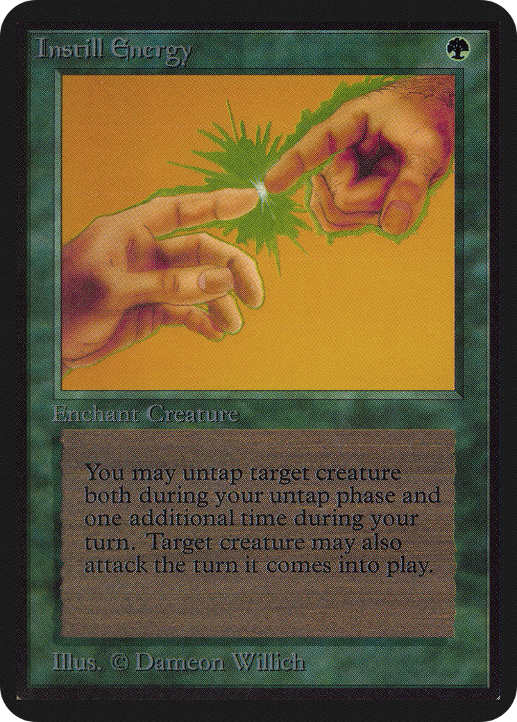 Instill Energy (LEA-) [Oldschool] Limited Edition Alpha MTG Single Wizards of the Coast