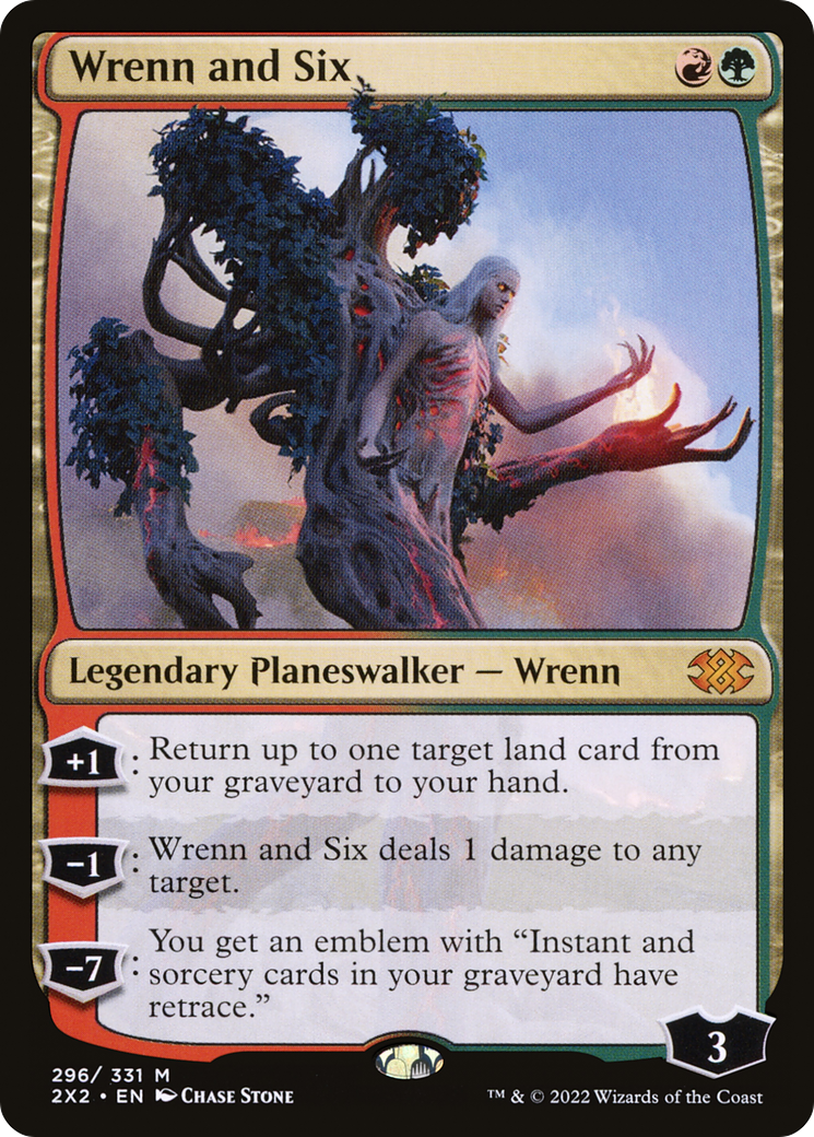 Wrenn and Six (2X2-296) [Double Masters 2022] Foil MTG Single Wizards of the Coast