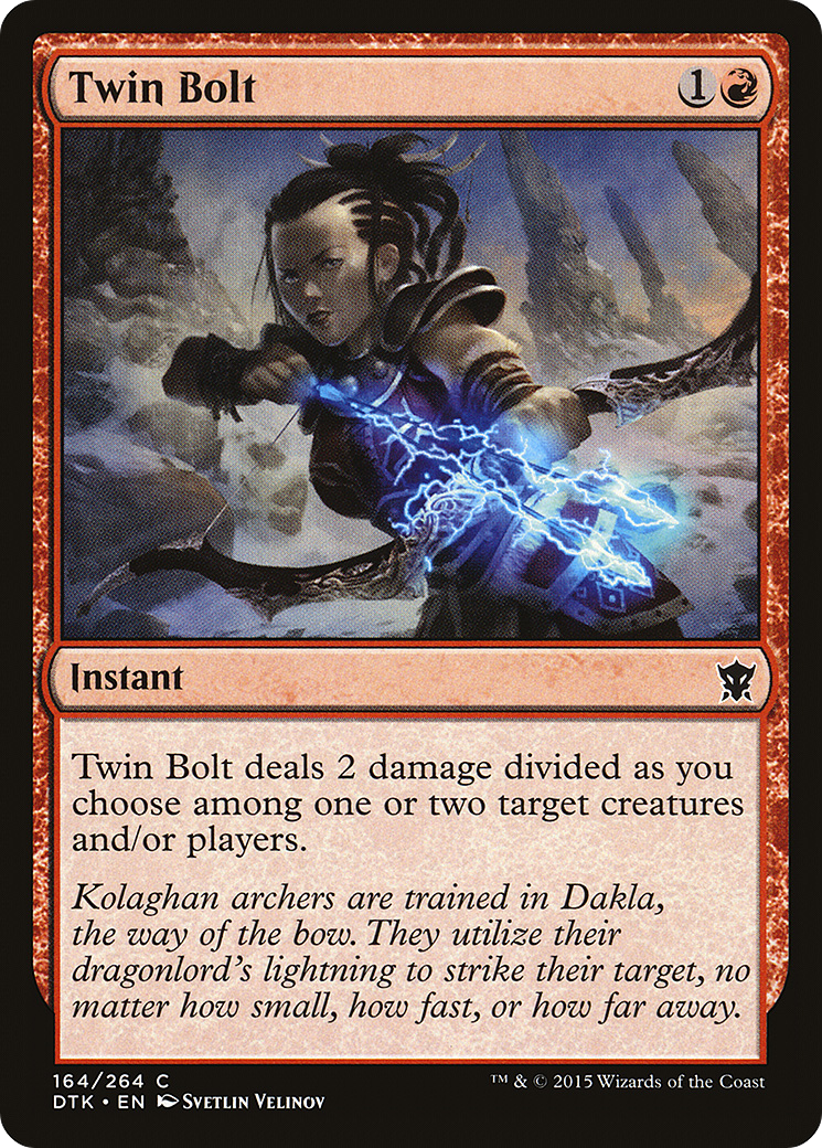 Twin Bolt (DTK-164) [Dragons of Tarkir] Foil MTG Single Wizards of the Coast