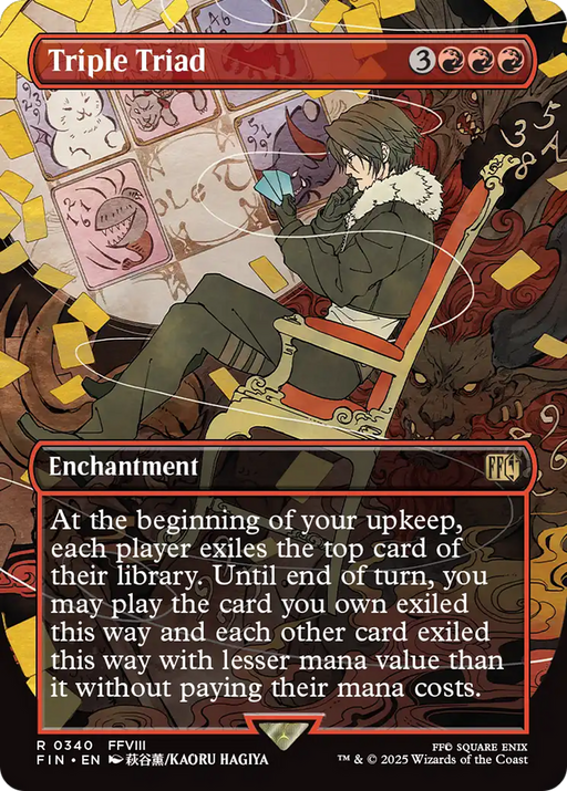 Triple Triad (FIN-340) [FINAL FANTASY] (Borderless) Foil MTG Single Wizards of the Coast