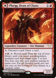 Plargg, Dean of Chaos (STX-155) [Strixhaven: School of Mages] MTG Single Wizards of the Coast