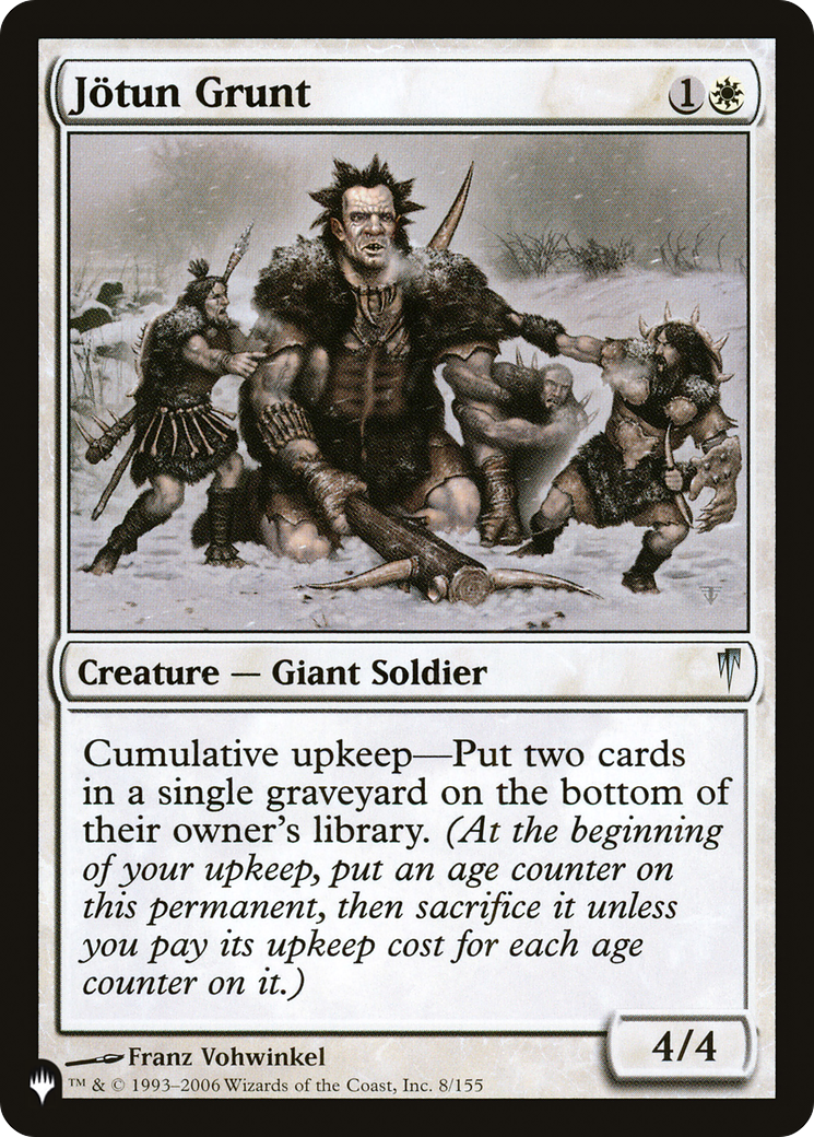 Jötun Grunt (LIST-CSP-8) [Mystery Booster] The List MTG Single Wizards of the Coast