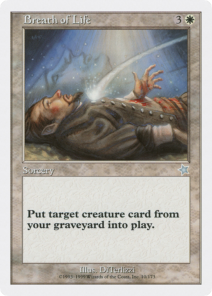 Breath of Life (S99-010) [Misc] Starter 1999 MTG Single Wizards of the Coast