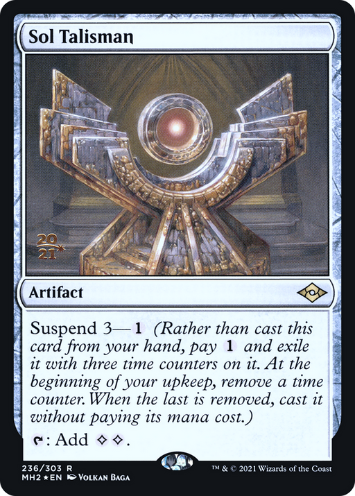 Sol Talisman (PRE-236) [Modern Horizons 2 Promos] Foil MTG Single Wizards of the Coast