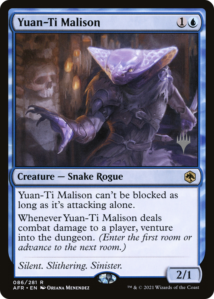 Yuan-Ti Malison (PPAFR-086) [Adventures in the Forgotten Realms Promos] Foil MTG Single Wizards of the Coast