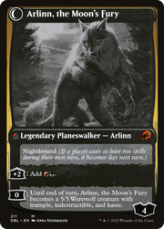 Arlinn, the Pack's Hope // Arlinn, the Moon's Fury (DBL-211) [Innistrad: Double Feature] Foil MTG Single Wizards of the Coast