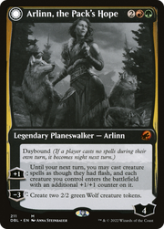 Arlinn, the Pack's Hope // Arlinn, the Moon's Fury (DBL-211) [Innistrad: Double Feature] Foil MTG Single Wizards of the Coast