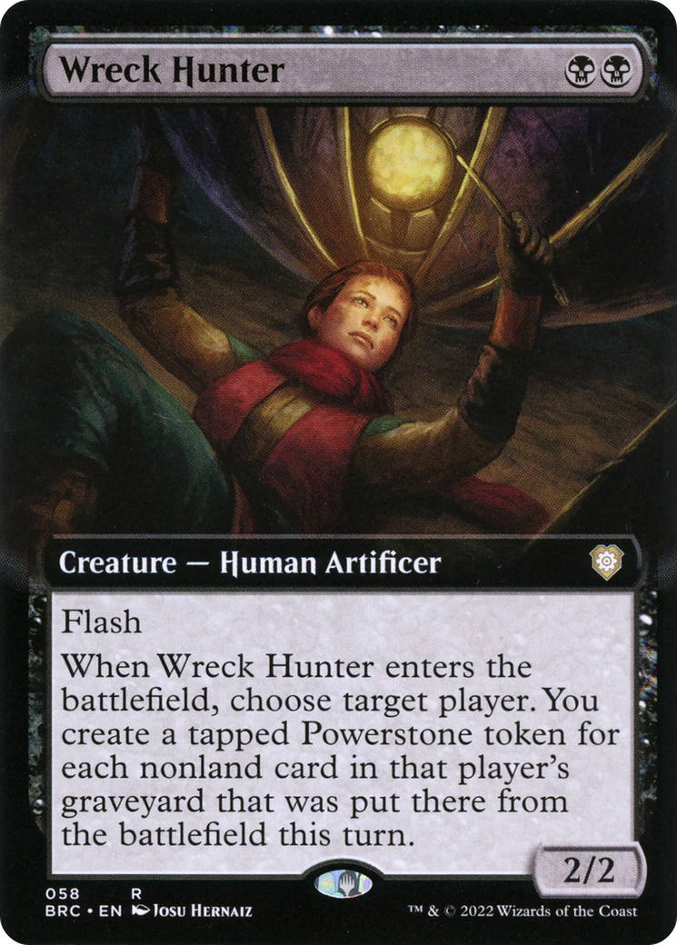 Wreck Hunter (BRC-058) [The Brothers' War Commander] (Extended Art) MTG Single Wizards of the Coast