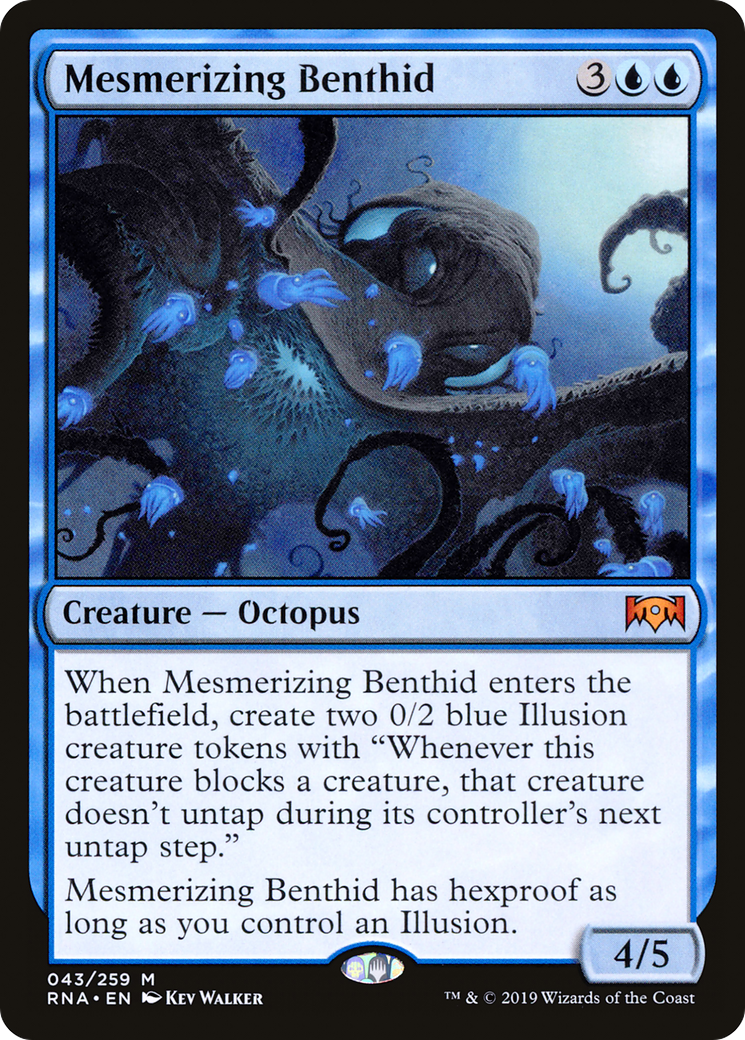 Mesmerizing Benthid (RNA-043) [Ravnica Allegiance] Foil MTG Single Wizards of the Coast