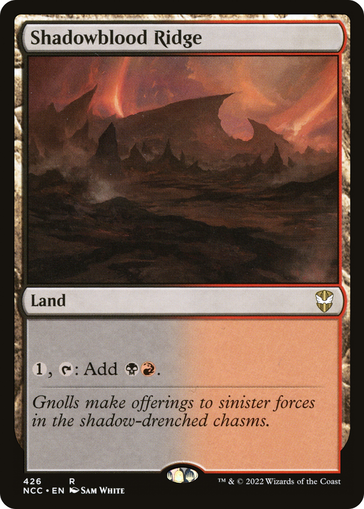 Shadowblood Ridge (NCC-426) [New Capenna Commander] MTG Single Wizards of the Coast