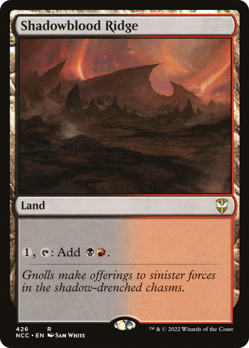 Shadowblood Ridge (NCC-426) [New Capenna Commander] MTG Single Wizards of the Coast