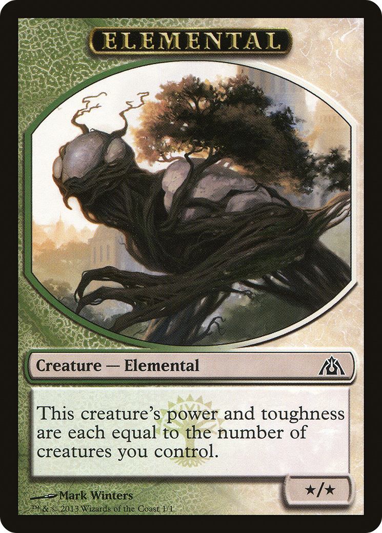 Elemental Token (DGM-001) [Tokens] Dragon's Maze Tokens MTG Single Wizards of the Coast