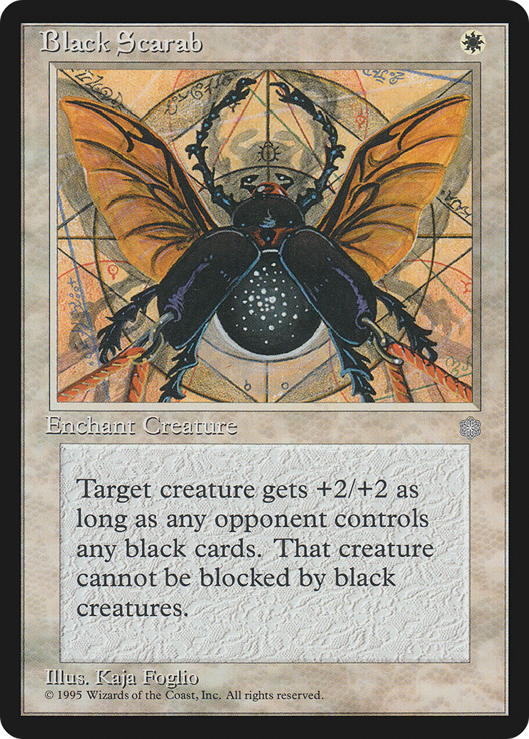 Black Scarab (ICE-) [Ice Age] MTG Single Wizards of the Coast