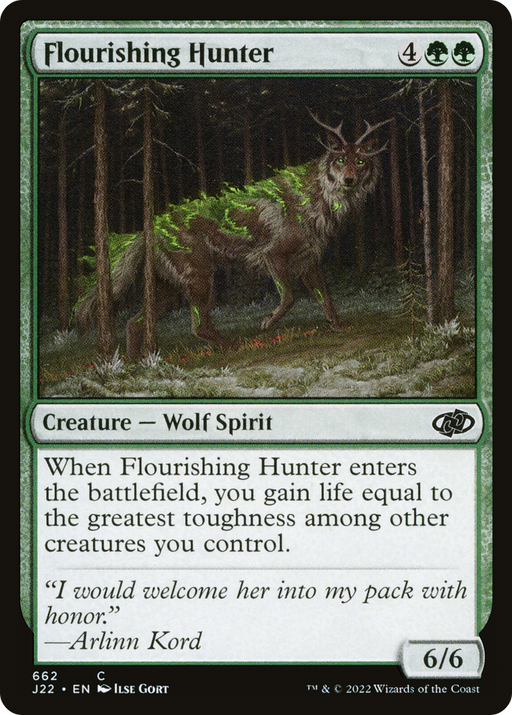 Flourishing Hunter (J22-662) [Jumpstart 2022] MTG Single Wizards of the Coast