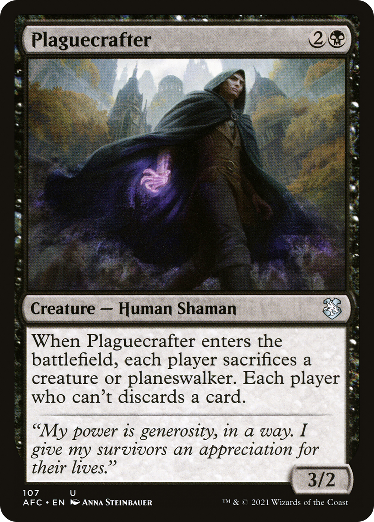 Plaguecrafter (AFC-107) [Forgotten Realms Commander] MTG Single Wizards of the Coast