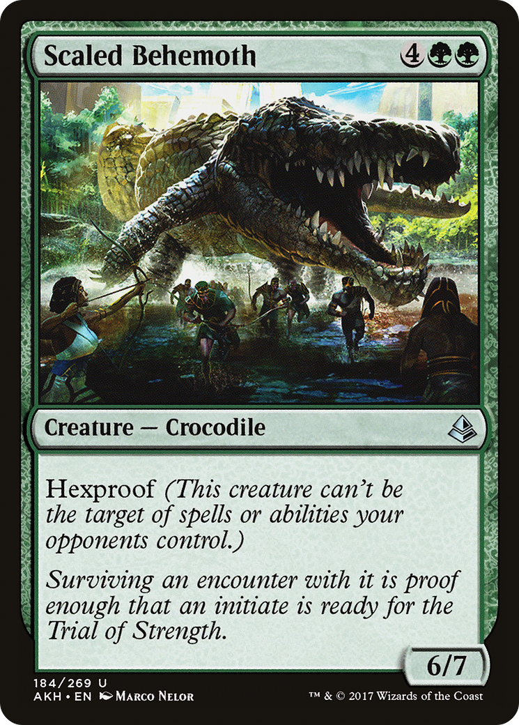 Scaled Behemoth (AKH-184) [Amonkhet] MTG Single Wizards of the Coast