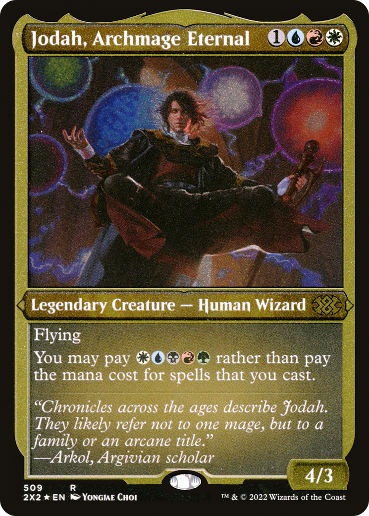 Jodah, Archmage Eternal (Foil Etched) (2X2-509) [Double Masters 2022] Foil MTG Single Wizards of the Coast