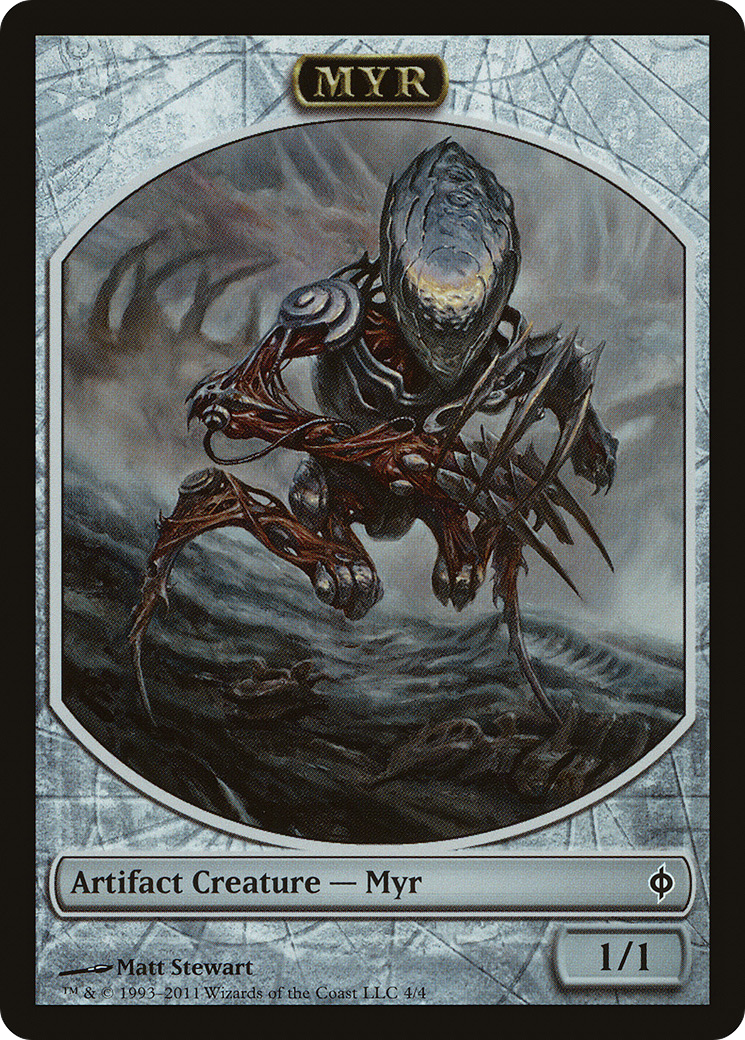 Myr Token (NPH-004) [Tokens] New Phyrexia Tokens MTG Single Wizards of the Coast