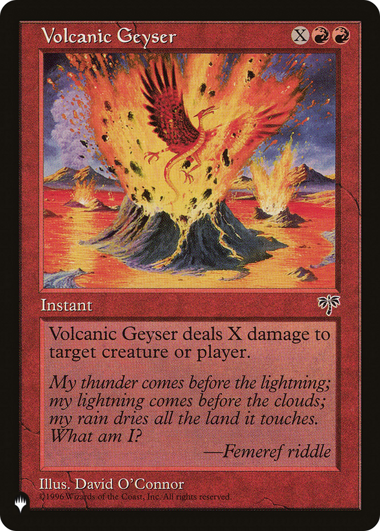 Volcanic Geyser (LIST-MIR-202) [Mystery Booster] The List MTG Single Wizards of the Coast