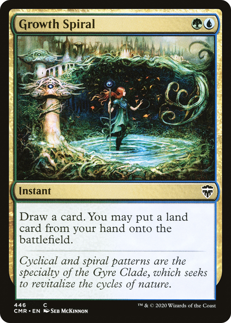 Growth Spiral (CMR-446) [Commander Legends] MTG Single Wizards of the Coast