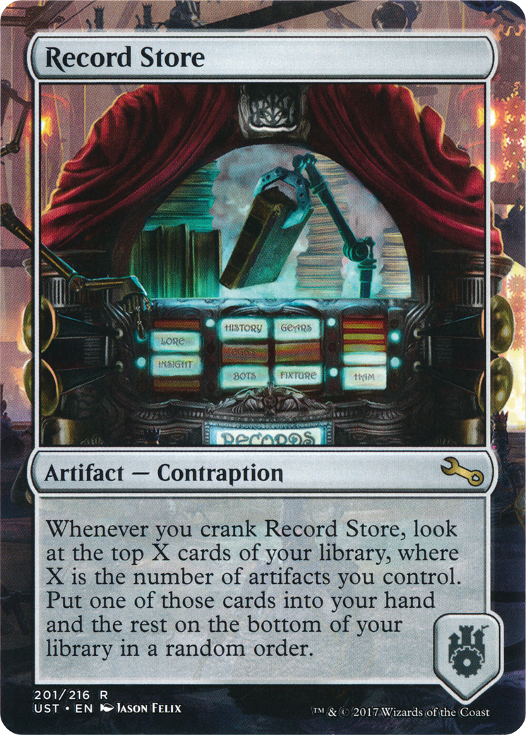 Record Store (UST-201) [Unstable] (Borderless) Foil MTG Single Wizards of the Coast