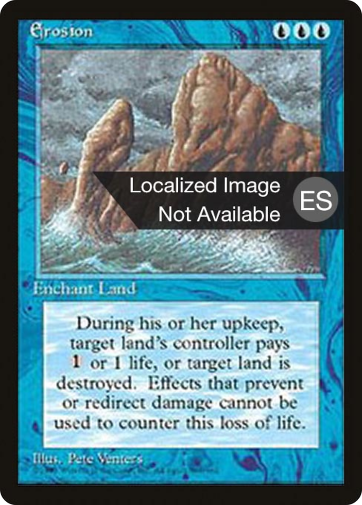 Erosion (4BB-070) [Fourth Edition Foreign Black Border] MTG Single Wizards of the Coast