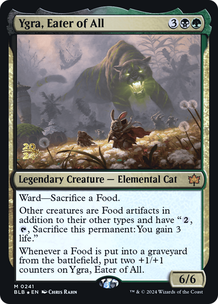 Ygra, Eater of All (PRE-241) [Bloomburrow Promos] Foil MTG Single Wizards of the Coast