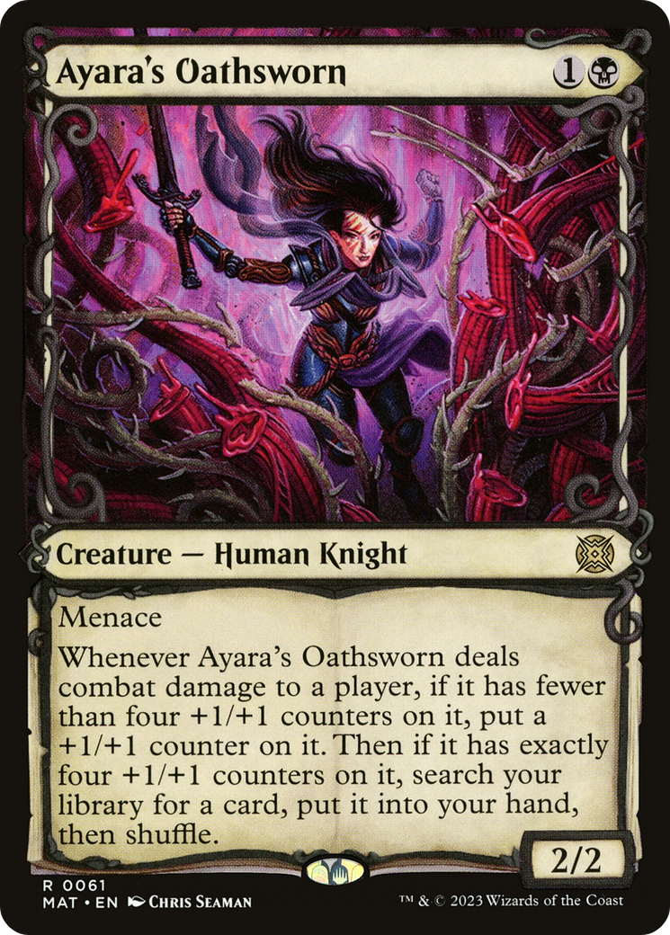 Ayara's Oathsworn (MAT-061) [March of the Machine: The Aftermath] (Showcase) Foil MTG Single Wizards of the Coast
