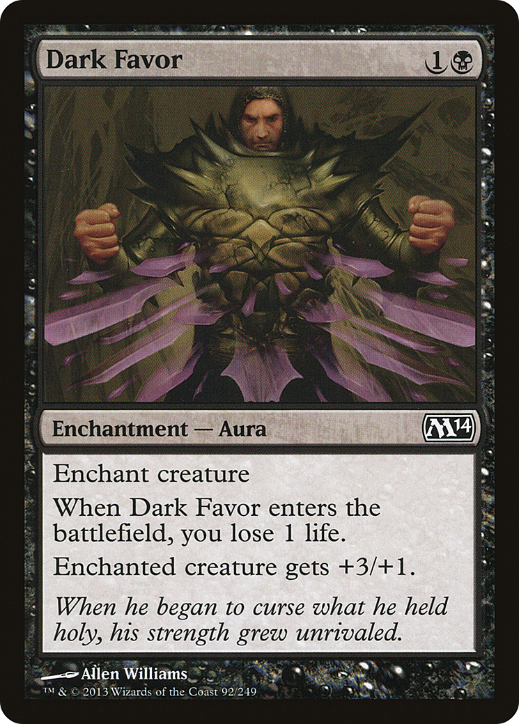 Dark Favor (M14-092) [Magic 2014] Foil MTG Single Wizards of the Coast